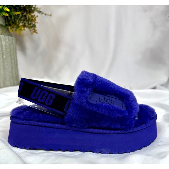 Ugg Disco Slide Platform Back Strap Boho Retro Violet Life 7 - Picture 1 of 16